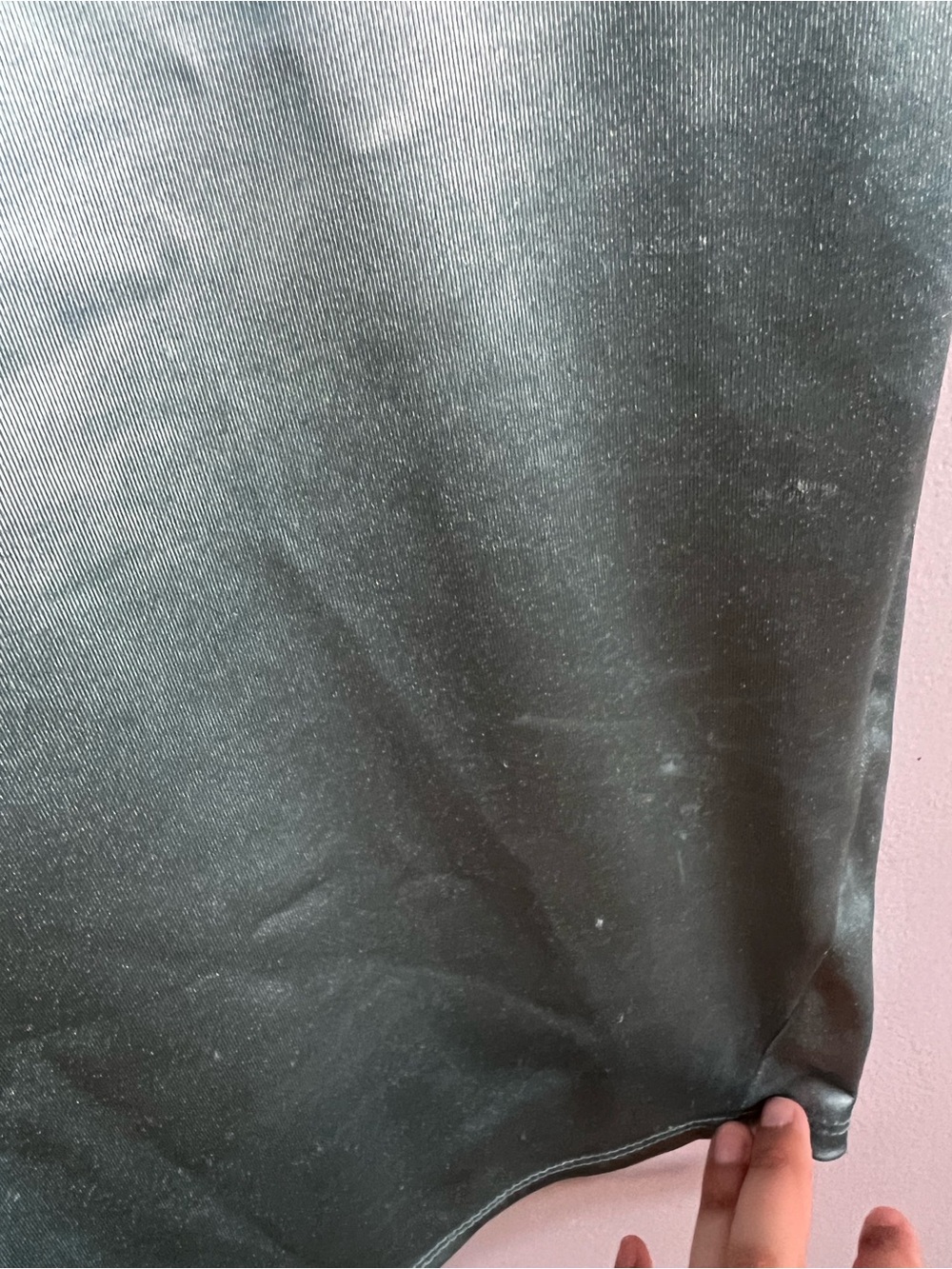Windsor Satin Mini Dress in Aqua - Picture 4 of 8